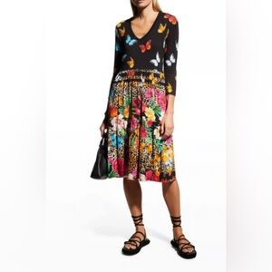006JW // Johnny Was SANDRA multicolor butterfly dress // S